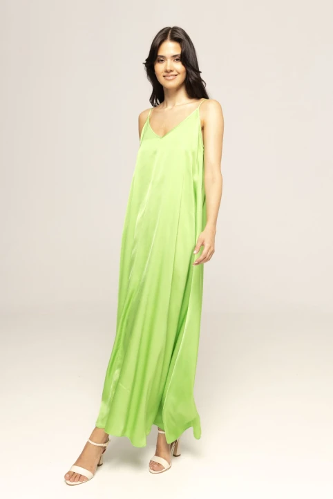 Rochie-midi-lejera-Crenguta-verde-etic